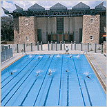 Panorama of Swimming pool, Mulitpurpose Hall and Amphitheatre