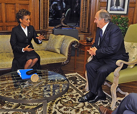 Governor General Michaelle Jean with His Highness the Aga Khan