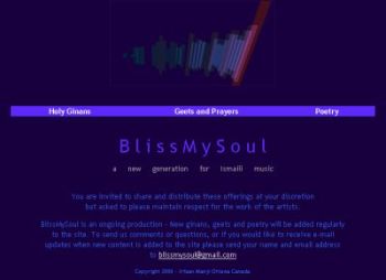Bliss My Soul - a new generation for Ismaili music - By Irfaan Manji