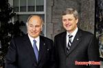 Prime Minister Stephen Harper will tour the future site of the Aga Khan Museum