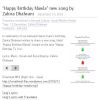 birthday song by zahira dhalwani