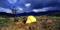 A hiker's tent at Mt Elgon crater camp - Hike4Life