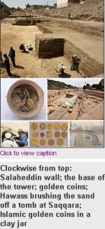 Al-Ahram Weekly's Gold treasure, ancient tombs and mediaeval wall