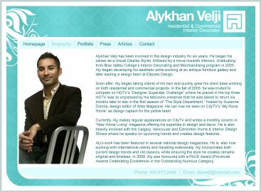Website of Alykhan Velji