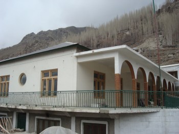 Attabad JamatKhana 5 pic taken after Jan 2010 landslide