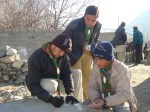 Ismaili Boy Scouts  on relief operation duty