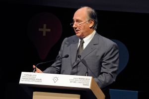 His Highness the Aga Khan addresses the Marketplace on Innovative Financial Solutions for Development in Paris on 4 March 2010 - Photo AKDN Gary Otte