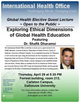 Exploring Ethical Dimensions of Global Health Education - Featuring Dr. Shafik Dharamsi