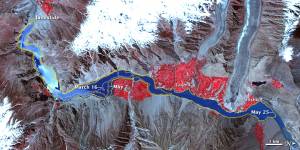 NASA: Landslide Lake in Northwest Pakistan NASA: Landslide Lake in Northwest Pakistan