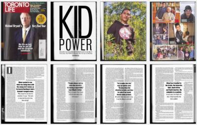 Kid Power: Bilaal Rajan - Extensive article on Bilaal in Toronto Life Magazine