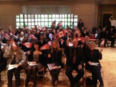 Citizenship Ceremony for 37 new Canadians by ICC at Ismaili Centre of BC, via Alden E. Habacon