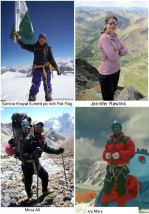 First Pakistani Women on Winter Expedition in the Karakorum: Mingligh Sar 6050m - December 2010