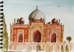 Humayun’s Tomb, Delhi « Sketching in India Humayun’s Tomb, Delhi « Sketching in India