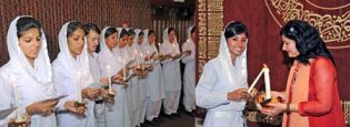 Aga Khan University's Nursing Students take oath to serve humanity