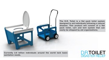 D.R. Toilet System – Disaster Relief Toilet by Rahim Bhimani, Industrial Designer