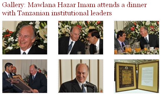 The Ismaili Gallery: Mawlana Hazar Imam attends a dinner with Tanzanian institutional leaders