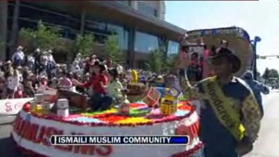 National Television Coverage of the Ismaili Float in the Calgary Stampede Parade 2011