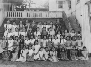 Ismaili girls and ladies outing in Kampala circa 1945