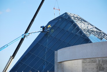 Closeup Construction Photographs of Aga Khan Museum Toronto