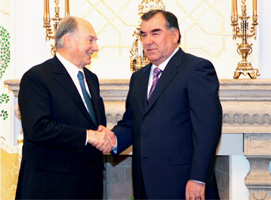 Tajik President Emomali Rahmon, His Highness the Aga Khan discuss cooperation