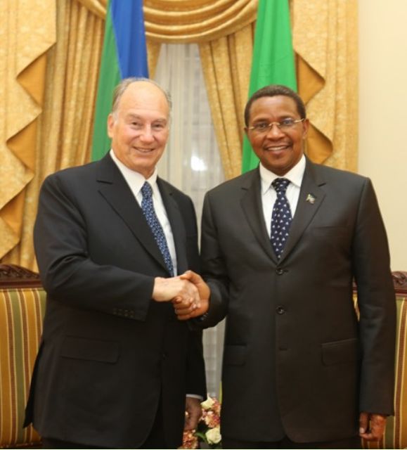 July 18 2012 - President of Tanzania with His Highness the Aga Khan
