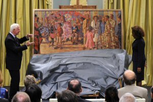 Almas Jiwani, President of UN Women Canada National Committee Congratulates The Right Honourable Michaëlle Jean on the Unveiling of the Official Portrait at Rideau Hall