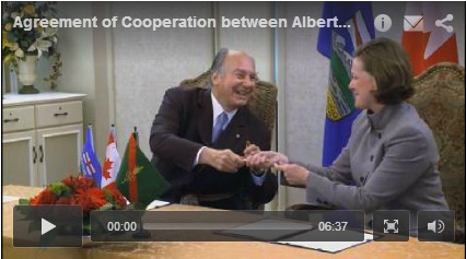 Video: Province of Alberta Canada sign an Agreement of Cooperation with the Ismaili Imamat