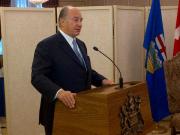 His Highness the Aga Khan speaks at Government House