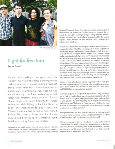 Farah Mawani: Fight for Freedom – The Ismaili Canada Farah Mawani: Fight for Freedom – The Ismaili Canada