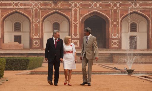 Canadian Prime Minister gets Tour of Humayun's Tomb with Ismaili National Council President Malik Talib and AKTC Officials
