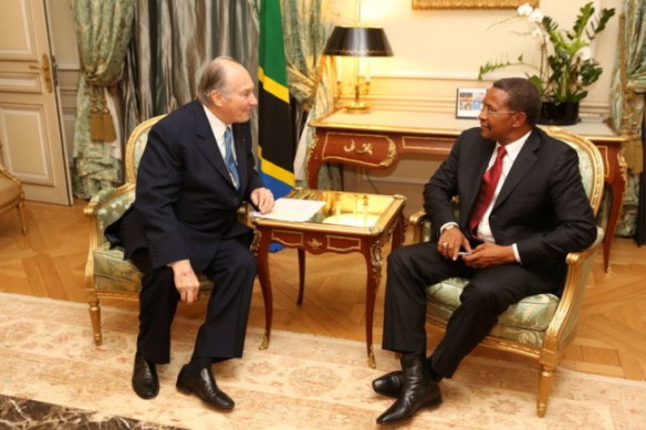President Kikwete of Tanzania with His Highness the Aga Khan President Kikwete of Tanzania with His Highness the Aga Khan