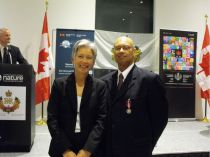 Amyn Keshavjee With Liseanne Forand President of Shared Services Canada