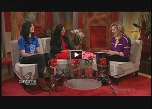Aga Khan Foundation Toronto City Chairperson Rumina Velshi with Val Cole of Daytime TV
