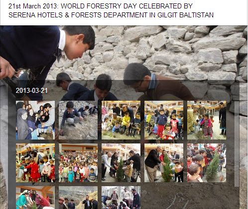 Serena Hotels & Forests Department in Gilgit Baltistan celebrate "World Forestry Day"