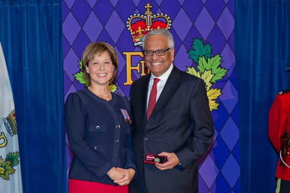 Amin Lalji receives the Queen's Diamond Jubilee Medal from Premier Christy Clark Mr. Amin Lalji - West Vancouver - Community Service In recognition of their outstanding leadership and contributions to B.C. communities, Premier Christy Clark presented 85 British Columbians with the Queen’s Diamond Jubilee Medal in a ceremony in Vancouver. Another ceremony will be held at a later date in Victoria.