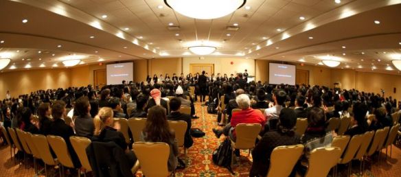 Dr. Shafik Dharamsi delivers closing address at the 2013 Canadian High Schools Model United Nations Conference (CAHSMUN)