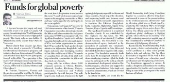 Sultan Jessa: Funds for Global Poverty - Cornwall Seaway News