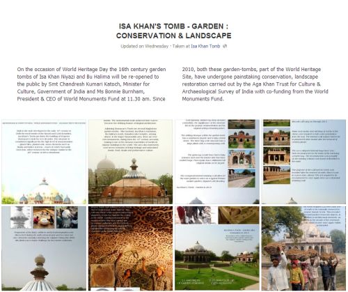 India: Isa Khan Tomb - Garden: Conservation & Landscape