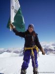 samina Summit pic with Pak Flag