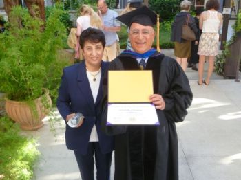 Jalaledin Ebrahim with his sister Jamilleh.