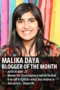Blogger of the Month: Malika Daya | Youth Are Awesome