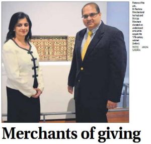 Merchants of giving - Couple given award by National Heritage Board