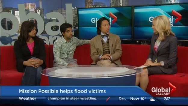 Global Calgary TV: Interview with Anil Karim and Farrah Khoja of Mission Possible Volunteers