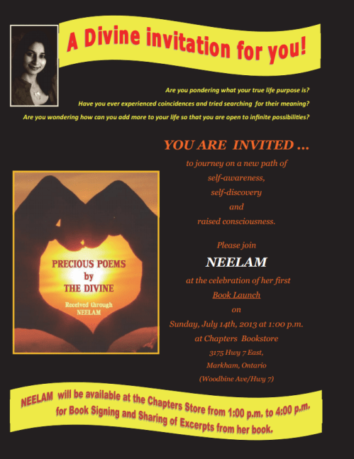 Neelam Hirji: Book Launch Invitation Neelam Hirji: Book Launch Invitation