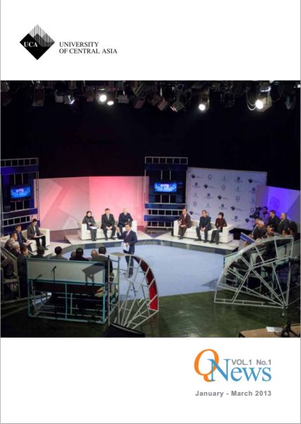 Inaugural issue of UCA Q-News, the University of Central Asia’s (UCA) quarterly magazine