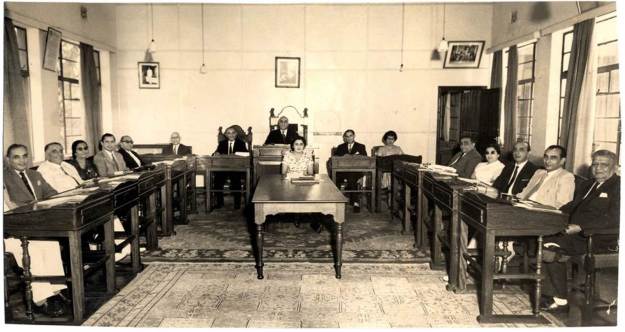 1952 picture above shows the Aga Khan Supreme Council for Africa. Fourth from left is Rumi’s father Jimmy Verjee. He was the youngest member on the Council. On his right (third from left) is my mother Rabhiabai Kassam Janmohamed. My mother was pleased to have Jimmy sitting next to her. Not only was he always polite and courteous, he knew that his mother Jenabai and my mother had been close friends since 1938 when we were neighbours on 2nd Parklands Avenue in Nairobi. My mother also knew his father Rajabali and other Verjee boys when they were students in the UK when my father was the Mukhi.
