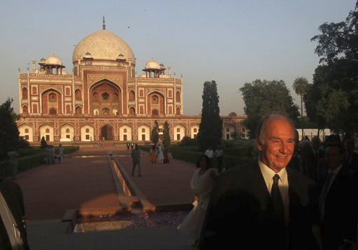 Inauguration of the restored 16th century Humayun's Tomb in New Delhi, India