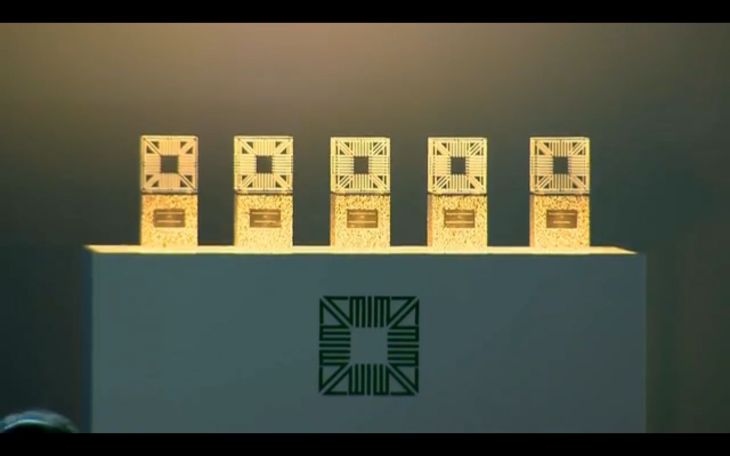 From the Ismailimail Archives <br> Aga Khan Award for Architecture - trophies ahead of the 2013 Award Ceremony in Lisbon Portugal