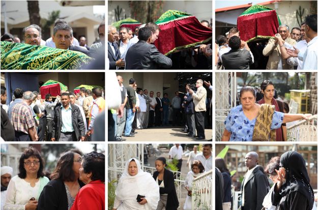 The funeral processions for Ruhila Adatia and Shayroz Dossa The funeral processions for Ruhila Adatia and Shayroz Dossa