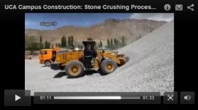 UCA Clearing 160,000 Cubic Metres of Rock at Khorog Campus Site